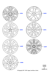 05B Räder L494 RANGE ROVER SPORT 2014 - 2022 (L494),Version - Core