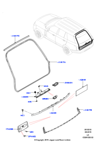 15C Tür - Gepäckraum L405 RANGE ROVER 2013 - 2022