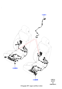 14B Kabelstrang - Sitz L462 DISCOVERY 5 2017 > (L462)