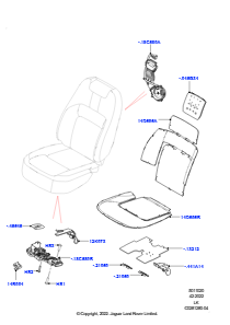 20E Polster, Verkl. & Heiz. - Vorders. L405 RANGE ROVER 2013 - 2022
