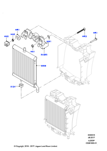 15AF Kühler/Ausgleichbehälter L494 RANGE ROVER SPORT 2014 - 2022 (L494),2.0L I4 DOHC AJ200 Benz., hohe L.