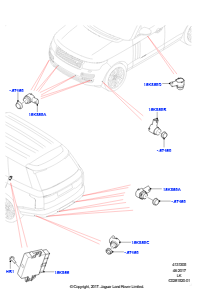 05B Einparkhilfe L405 RANGE ROVER 2013 - 2022