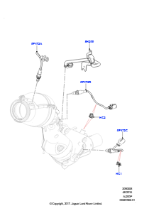08AJ Abgassensoren und Module L494 RANGE ROVER SPORT 2014 - 2022 (L494),EU6C-Emission