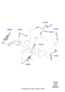 08A Abgassensoren und Module L494 RANGE ROVER SPORT 2014 - 2022 (L494),EU6C-Emission