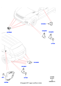 05B Einparkhilfe L494 RANGE ROVER SPORT 2014 - 2022 (L494),Version - Core