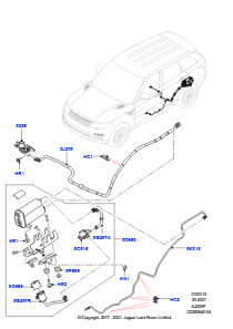 13AA Aktivkohlebehälter L494 RANGE ROVER SPORT 2014 - 2022 (L494),2.0L Aj200P Hallo Phev