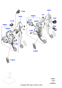 10B Brems- und Kupplungsbetätigung L538 RANGE ROVER EVOQUE 2012 - 2018 (L538),Werk Halewood