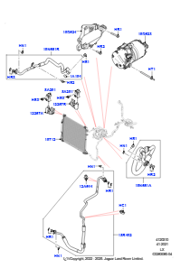 10AH Kondensator/Kompr. - Klimaanl. L494 RANGE ROVER SPORT 2014 - 2022 (L494),2.0L Aj200P Hallo Phev