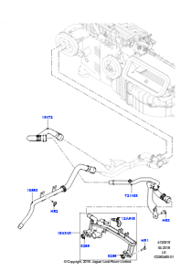 15AS Heizungsschläuche L405 RANGE ROVER 2013 - 2022,Ohne Zusatzwasserpumpen