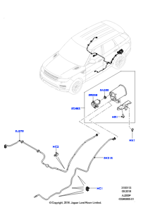 13AB Aktivkohlebehälter L494 RANGE ROVER SPORT 2014 - 2022 (L494),2.0L I4 DOHC AJ200 Benz., hohe L.