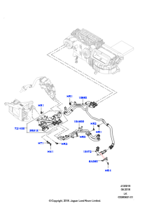 15BE Heizungsschläuche L405 RANGE ROVER 2013 - 2022,2.0L Aj200P Hallo Phev