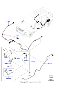 13AD Aktivkohlebehälter L494 RANGE ROVER SPORT 2014 - 2022 (L494),2.0L I4 DOHC AJ200 Benz., hohe L.