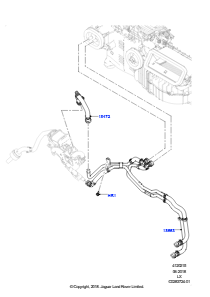 15BM Heizungsschläuche L494 RANGE ROVER SPORT 2014 - 2022 (L494),2.0L I4 DSL HIGH DOHC AJ200