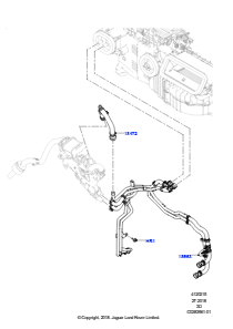 15AP Heizungsschläuche L462 DISCOVERY 5 2017 > (L462),2.0L I4 DSL MID DOHC AJ200