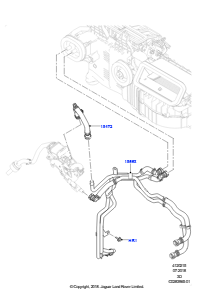 15AS Heizungsschläuche L462 DISCOVERY 5 2017 > (L462),2.0L I4 DSL MID DOHC AJ200