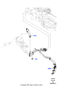 15AX Heizungsschläuche L462 DISCOVERY 5 2017 > (L462),2.0L I4 DSL MID DOHC AJ200