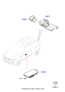 05H Kameraausrüstung L538 RANGE ROVER EVOQUE 2012 - 2018 (L538),Hergestellt in Werk Changsu (China)