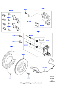 05D Bremsscheiben/Bremssättel hinten L494 RANGE ROVER SPORT 2014 - 2022 (L494),Motor Spannungsquelle - 550PS/680Nm