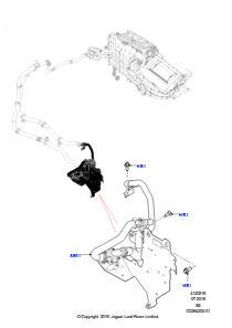 19C Auxilliary Circulation Coolant Pump L560 RANGE ROVER VELAR 2017 > (L560),Elektrische Zusatzkühlmittelpumpe