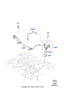 13AC Einspritzpumpe an Motor angebaut L538 RANGE ROVER EVOQUE 2012 - 2018 (L538),Hergestellt in Werk Changsu (China)