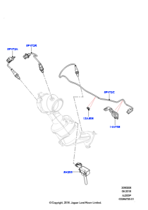 08AK Abgassensoren und Module L550 DISCOVERY SPORT 2015 > (L550),Hergestellt in Werk Changsu (China)