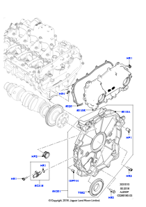 10AE Abdeckung Nockenwellenantrieb L538 RANGE ROVER EVOQUE 2012 - 2018 (L538),Gebaut in Brasilien