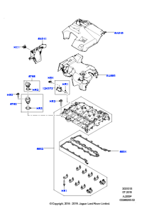 15AE Zylinderkopfhaube L538 RANGE ROVER EVOQUE 2012 - 2018 (L538),Gebaut in Brasilien