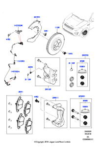 05F Bremsscheiben/Bremssättel vorn L550 DISCOVERY SPORT 2015 > (L550),Gebaut in Brasilien