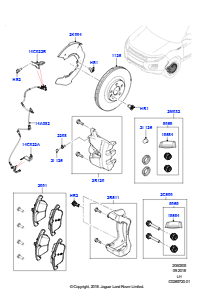 05H Bremsscheiben/Bremssättel vorn L538 RANGE ROVER EVOQUE 2012 - 2018 (L538),Gebaut in Brasilien