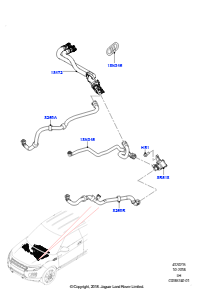15H Heizungsschläuche L538 RANGE ROVER EVOQUE 2012 - 2018 (L538),Gebaut in Brasilien