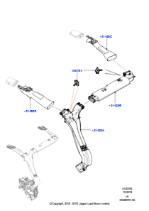 05L Belüft.-/Frischluftdüsen u. -führ. L405 RANGE ROVER 2013 - 2022,Mit Klimaanlage - vorn/hinten