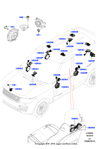 05D Lautsprecher L405 RANGE ROVER 2013 - 2022,Normaler Radstand