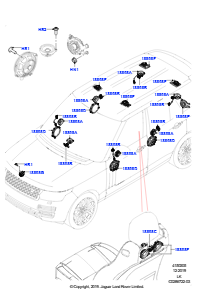 05E Lautsprecher L405 RANGE ROVER 2013 - 2022,Langer Radstand