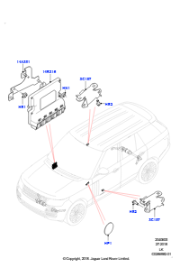 05EB Aktives Stabilisatorsystem L405 RANGE ROVER 2013 - 2022,Elektronische Luftfederung mit ACE