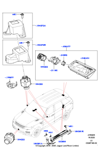 05C Kameraausrüstung L494 RANGE ROVER SPORT 2014 - 2022 (L494),Surround-Kamera-System
