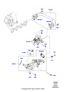 20AM Abgasrückführung L560 RANGE ROVER VELAR 2017 > (L560),2.0L I4 DSL HIGH DOHC AJ200