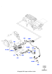 15BF Heizungsschläuche L405 RANGE ROVER 2013 - 2022,2.0L Aj200P Hallo Phev