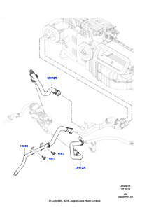 15AE Heizungsschläuche L462 DISCOVERY 5 2017 > (L462),3,0 V6 D Gen2 Twin Turbo