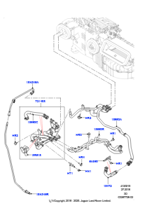 15BF Heizungsschläuche L462 DISCOVERY 5 2017 > (L462),2.0L I4 DOHC AJ200 Benz., hohe L.