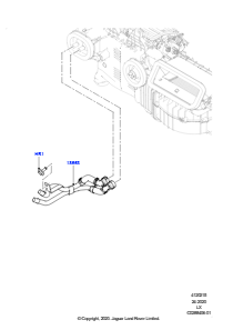 15BB Heizungsschläuche L494 RANGE ROVER SPORT 2014 - 2022 (L494),Mit Komfort-Klimaanl. vorn (IHKA)