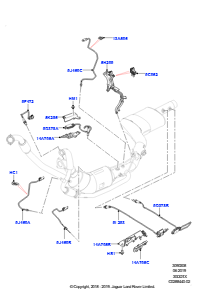 08T Abgassensoren und Module L494 RANGE ROVER SPORT 2014 - 2022 (L494),EU6D Diesel- + DPF-Emissionen