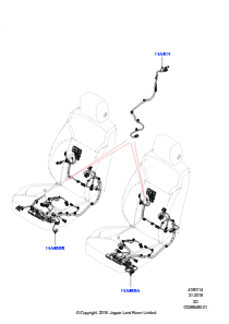 14C Kabelstrang - Sitz L462 DISCOVERY 5 2017 > (L462)