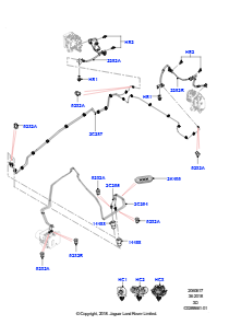 17C Bremsleitungen hinten L462 DISCOVERY 5 2017 > (L462),Rechtslenker
