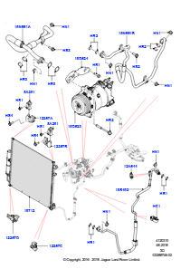 10J Kondensator/Kompr. - Klimaanl. L462 DISCOVERY 5 2017 > (L462),3,0 V6 D Gen2 Twin Turbo