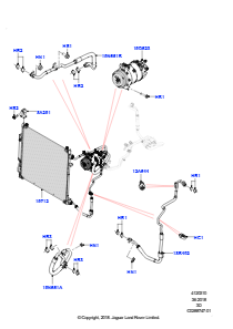 10K Kondensator/Kompr. - Klimaanl. L462 DISCOVERY 5 2017 > (L462),2.0L I4 DSL MID DOHC AJ200