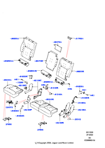 35D Rücksitzpolst./Verkleidungen&Heiz. L462 DISCOVERY 5 2017 > (L462),Version - Core