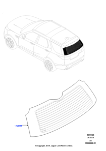25B Heckscheibe L462 DISCOVERY 5 2017 > (L462)