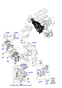 20AP Abgasrückführung L538 RANGE ROVER EVOQUE 2012 - 2018 (L538),Werk Halewood