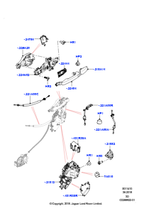 10C Betätigung - Türschloss vorn L462 DISCOVERY 5 2017 > (L462)