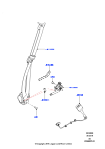 05B Sicherheitsgurte vorn L462 DISCOVERY 5 2017 > (L462)